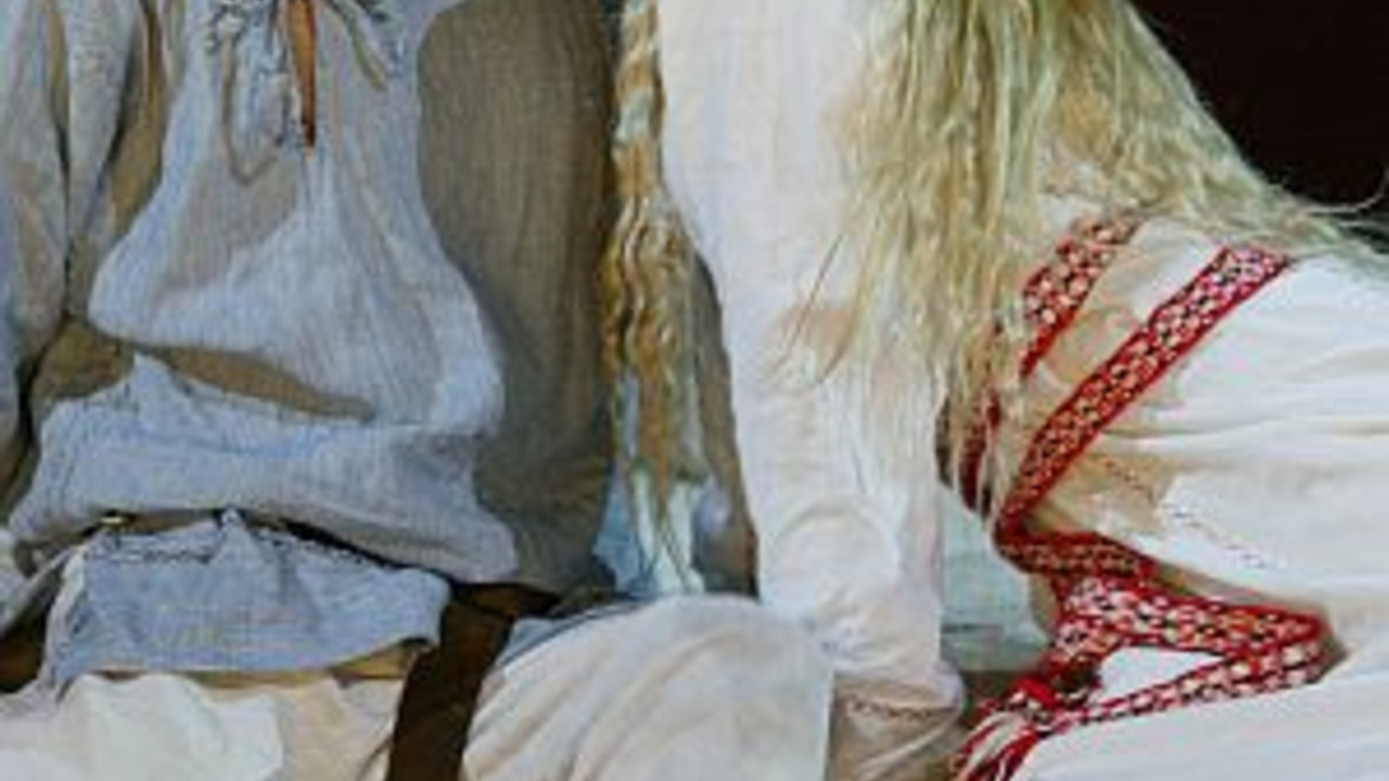 Mathias Schlung und Susanne Bormann bei der Generalprobe zu den Nibelungen-Festspielen; Bild: dpa