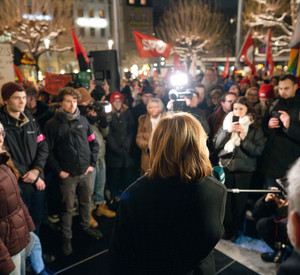 Zeichen gegen Rechts. Demo in Mainz.