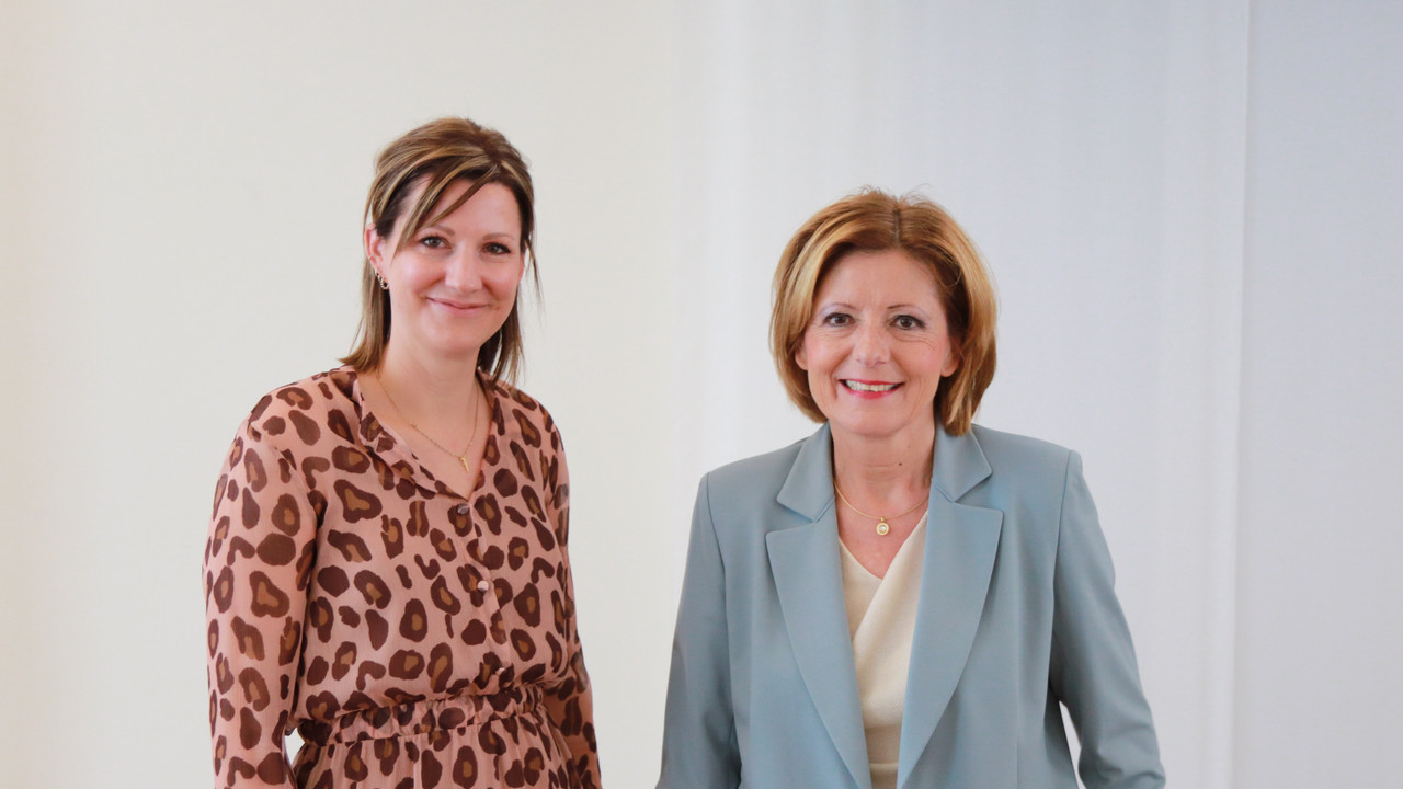 Ministerpräsidentin Malu Dreyer und Speakerin Franziska Fuchs
