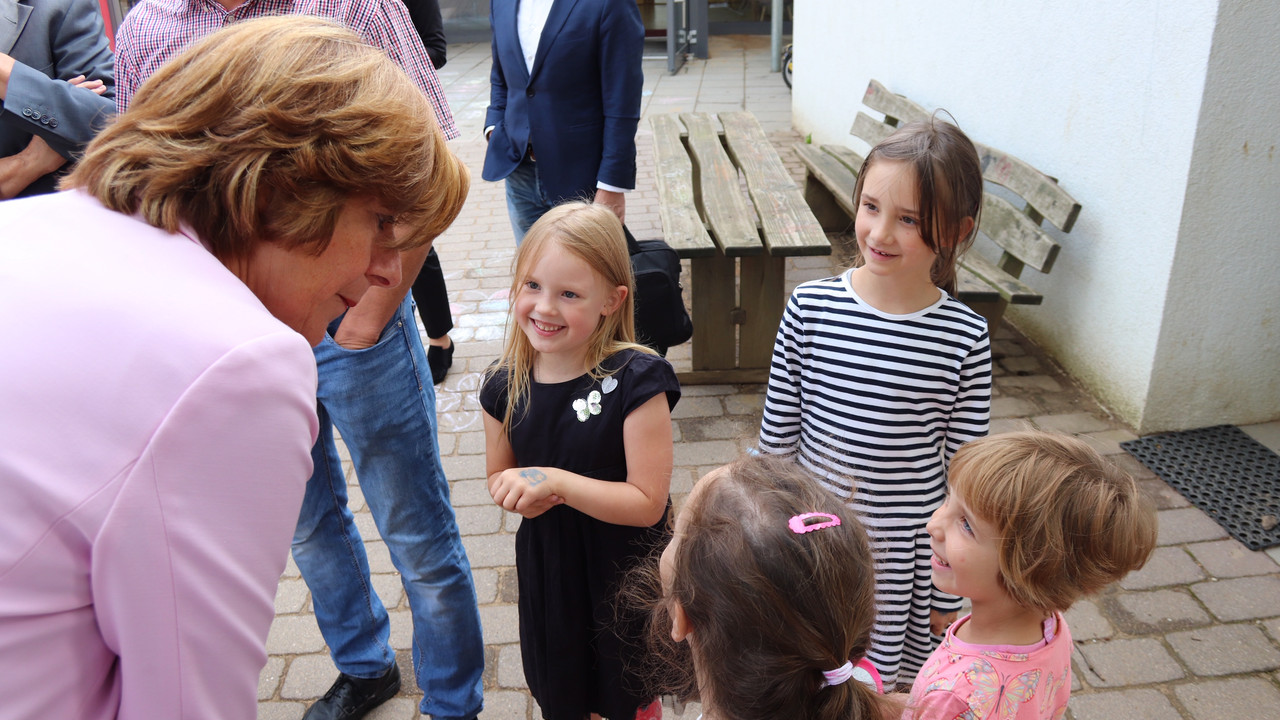 Ministerpräsidentin Malu Dreyer zu Gast in der Thomas Morus Kita Daun.