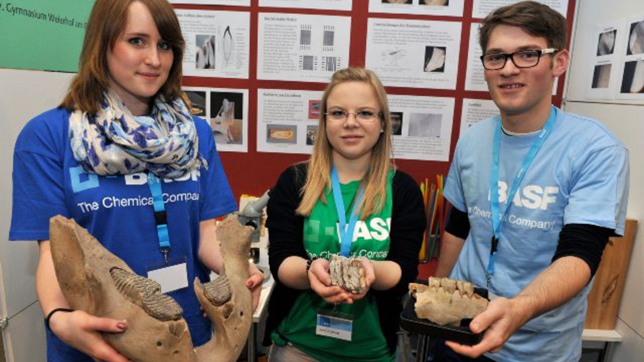 Teilnehmer des Wettbewerbes "Jugend forscht"; Bild: Pressefoto BASF