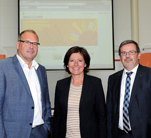 Ministerpräsidentin Malu Dreyer stellte gemeinsam mit dem Programmchef von SWR4 Rheinland-Pfalz, Matthias Stapf, und dem Speyerer Oberbürgermeister Hansjörg Eger das Programm für den 10. Ehrenamtstag vor. Bild: Kirstina Schäfer / © Staatskanzlei