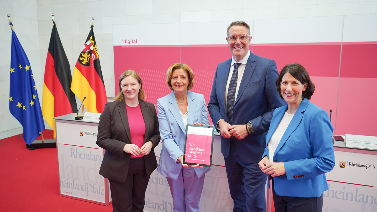 Katharina Binz, Malu Dreyer, Alexander Schweitzer, Daniela Schmitt