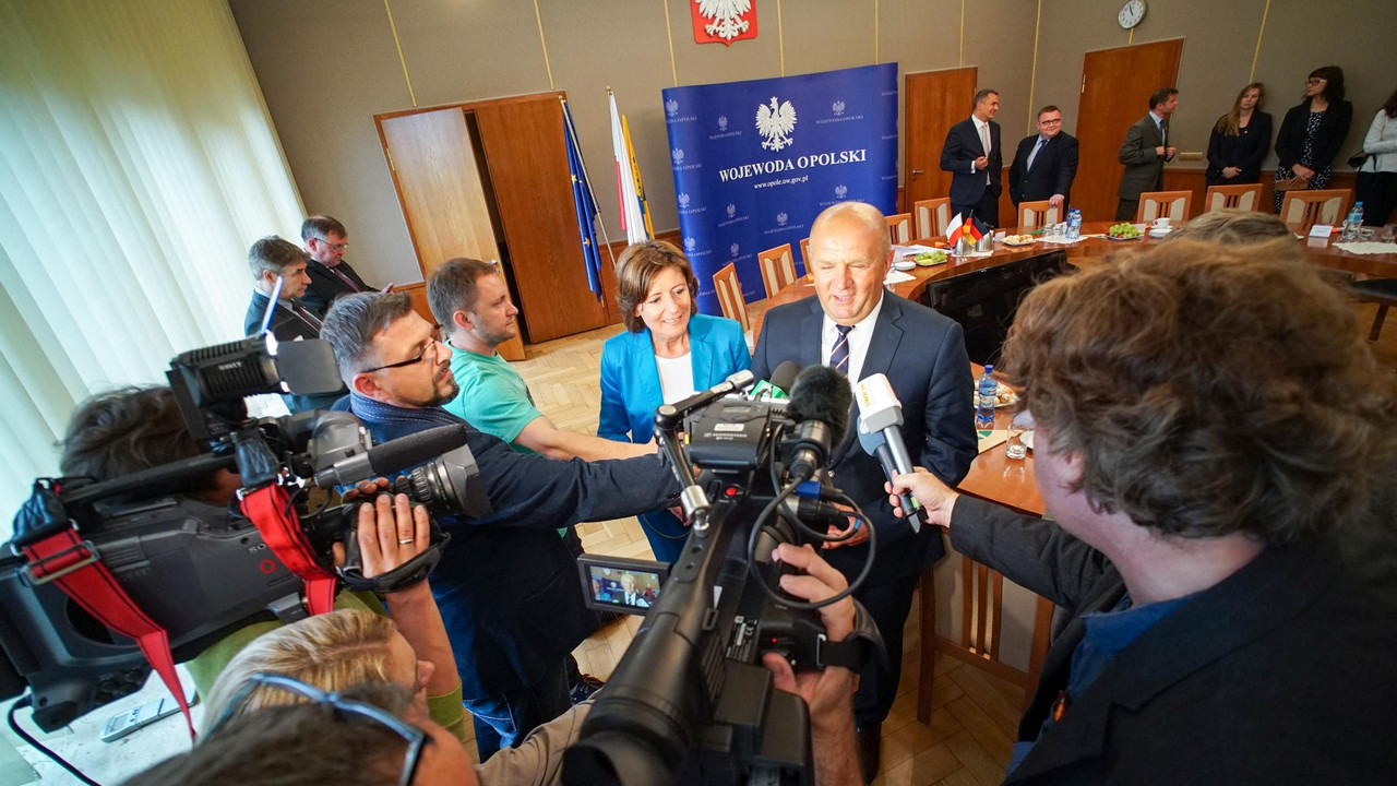 Ministerpräsidentin Malu Dreyer beim Pressestatement