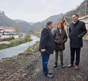 Ministerpräsidentin Malu Dreyer und Innenminister Michael Ebling besuchen das Ahrtal.