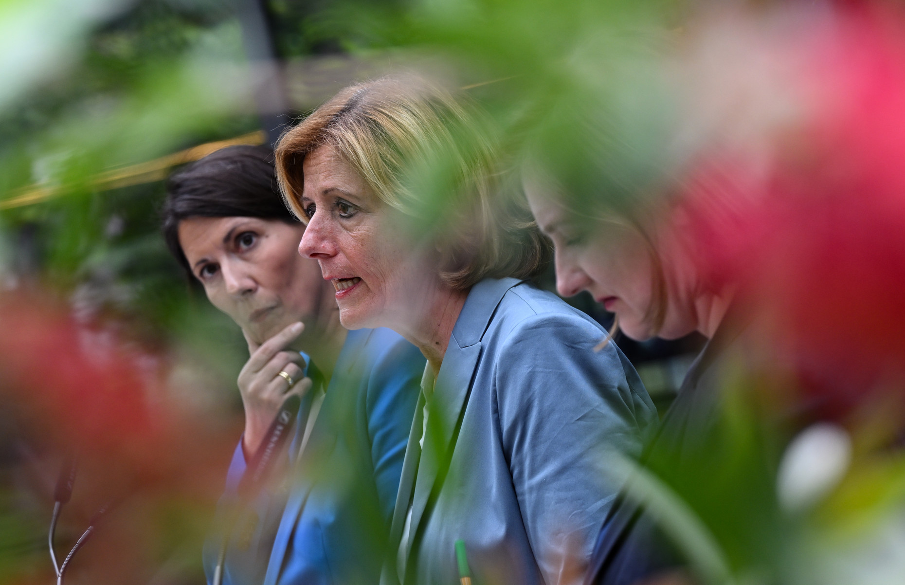 Pressekonferenz zu einem Jahr Ampelregierung in Rheinland-Pfalz