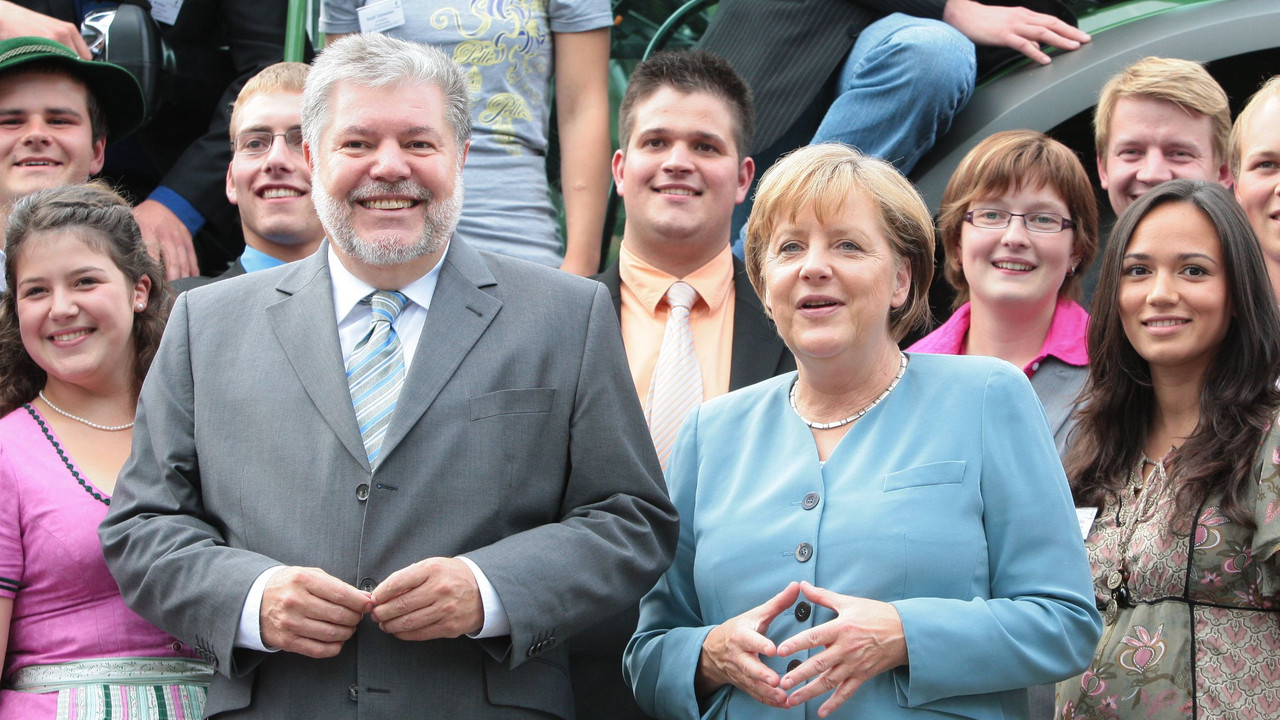Merkel und Beck beim Deutschen Bauerntag; Bild: Piel