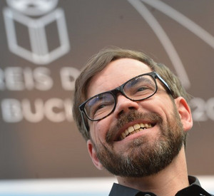 David Wagner bei der Buchpreisverleihung; Bild: dpa