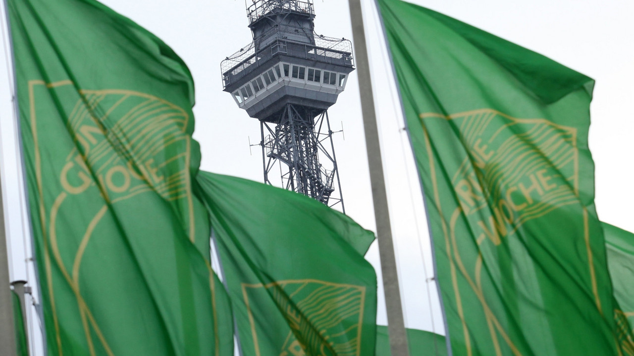 Fahnen zur Grünen Woche in Berlin; Bild: Grüne Woche