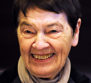Loki Schmidt im Februar 2009 kurz vor ihrem 90.Geburtstag; Bild: dpa