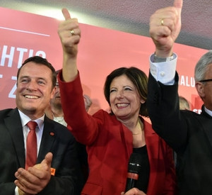 Malu Dreyer am Wahlabend