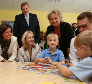 Besuch der Kindertagesstätte der Schott AG in Mainz; Bild: Schott AG