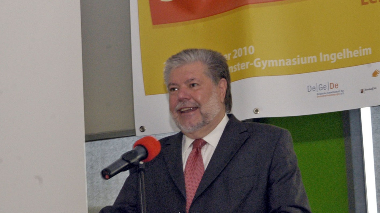 Kurt Beck beim 5. Demokratietag; Bild: Wolf