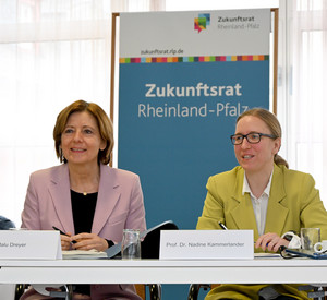 Malu Dreyer und Prof. Dr. Nadine Kammerlander - Klausurtagung Zukunftsrat