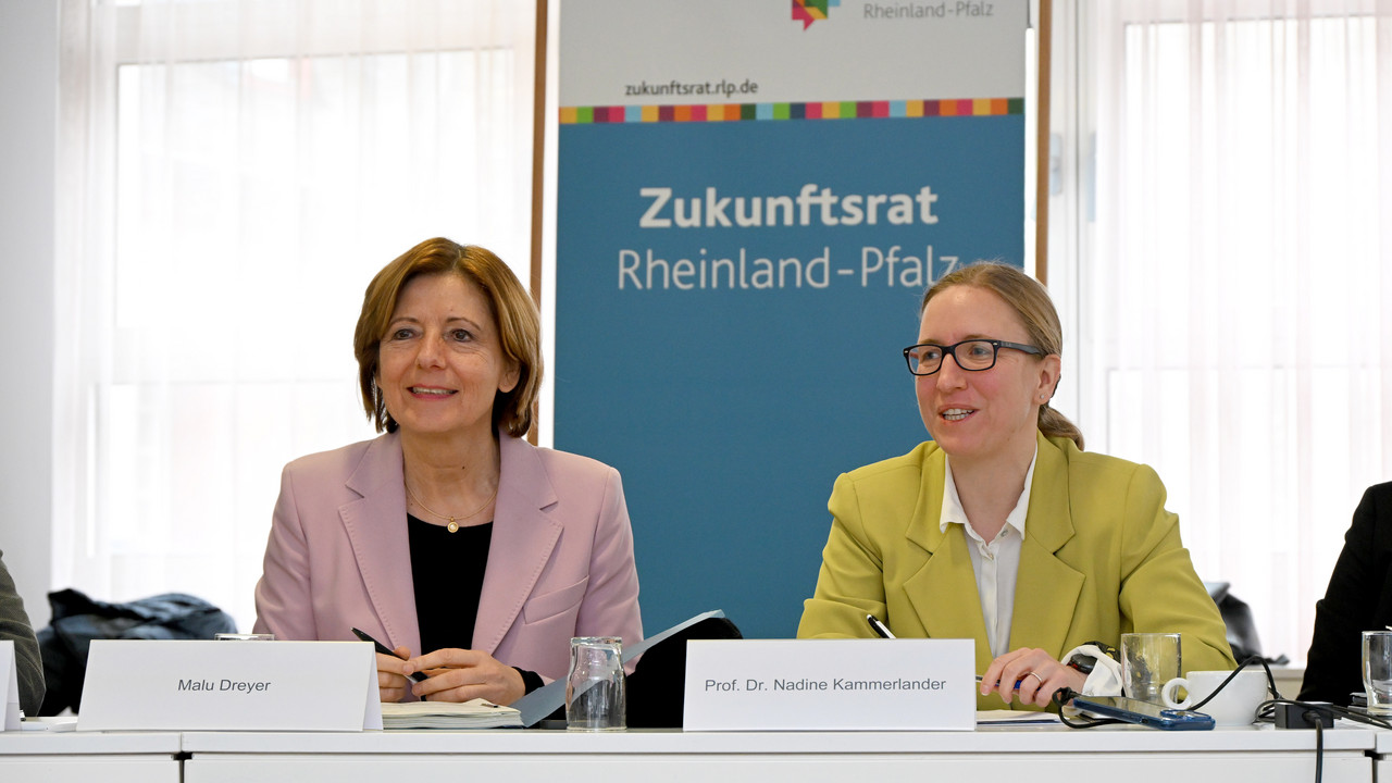 Malu Dreyer und Prof. Dr. Nadine Kammerlander - Klausurtagung Zukunftsrat