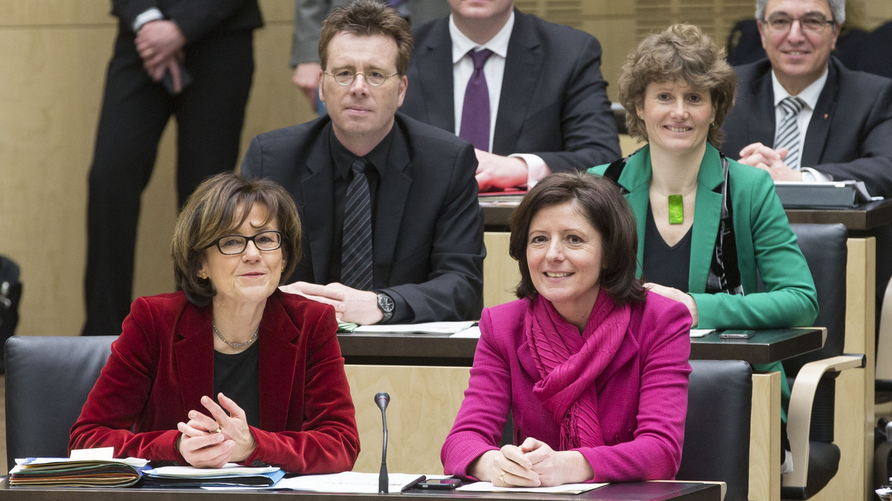 Rheinland-pfälzische Landesregierung bei der Bundesratssitzung am 01. März 2013; Foto: Henning Schacht