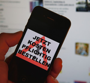 Kostenfalle im Internet; Bild: dpa