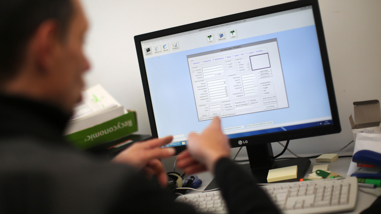 Computerbildschirm bei Registrierung (Symbolbild)
