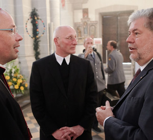 Bischof Ackermann und Ministerpräsident Beck; Bild: Frey
