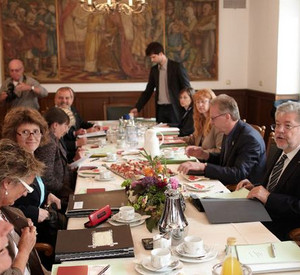 Der Ministerrat in Prüm; Bild: dpa