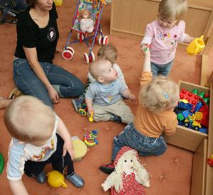 Kinderkrippe; Bild: dpa