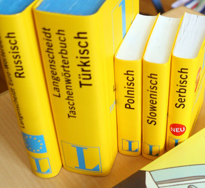 Wörterbücher verschiedener Sprachen; Bild: dpa