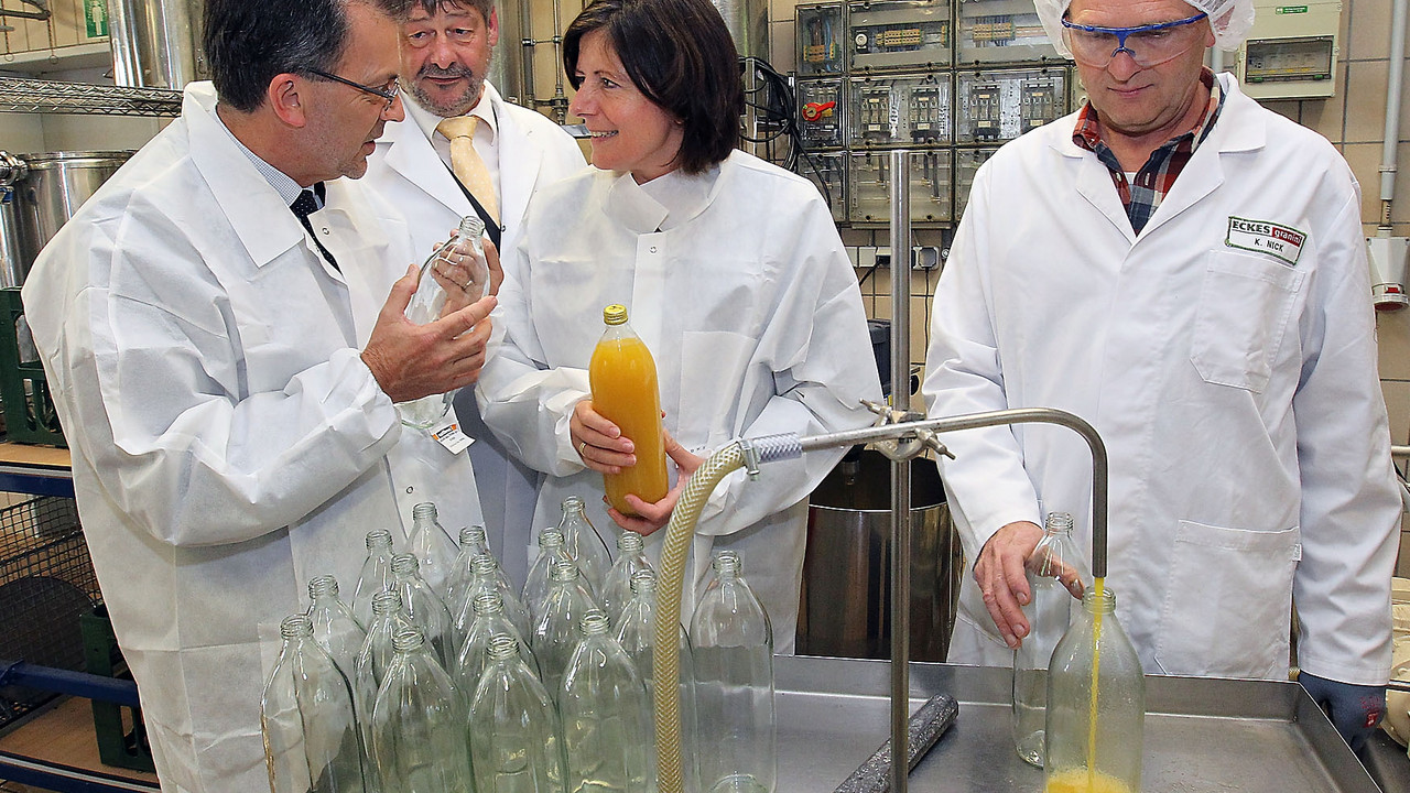 Unternehmensbesuch bei Eckes Granini, Bild: Sämmer