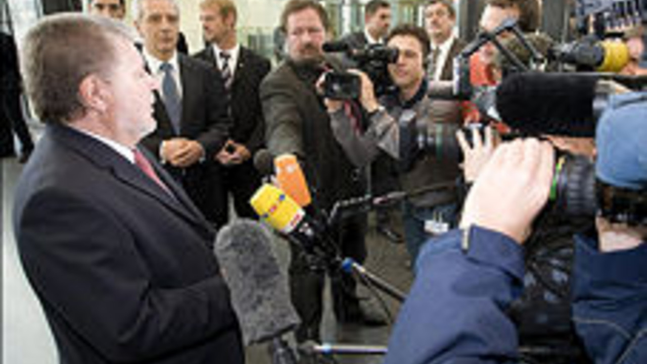 Ministerpräsident Kurt Beck; Bild: Voss