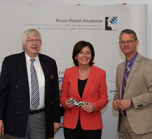 Ministerpräsidentin Dreyer in der Rhein-Mosel-Fachklinik in Andernach; Bild: Thomas Frey