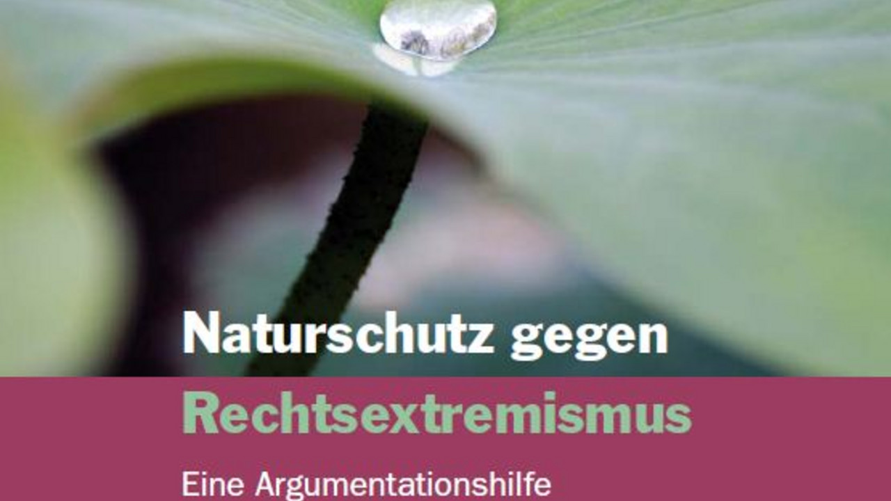 Broschüre "Naturschutz gegen Rechtsextremismus"; Bild: Landeszentrale für Umweltaufklärung RLP