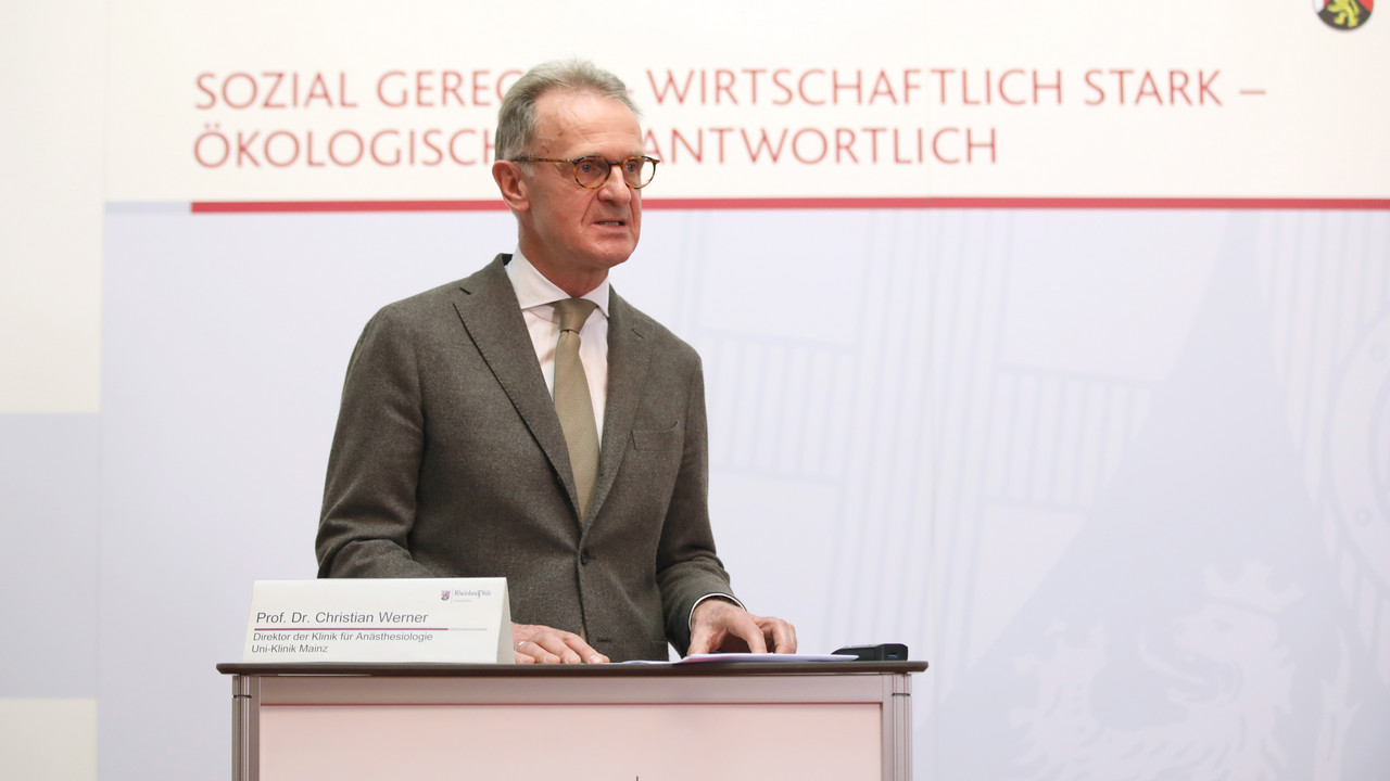 Prof. Dr. Christian Werner, Direktor der Klinik für Anästhesiologie an der Uni-Klinik Mainz
