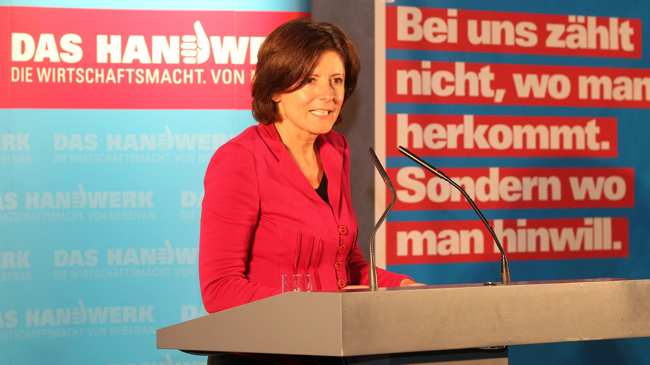 Ministerpräsidentin Malu Dreyer bei ihrer Rede; Bild: Stefan Sämmer