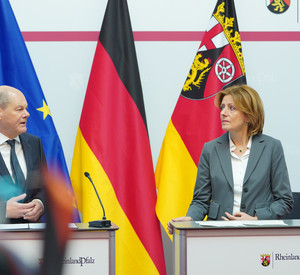 Ministerpräsidentin Malu Dreyer und Bundeskanzler Olaf Scholz