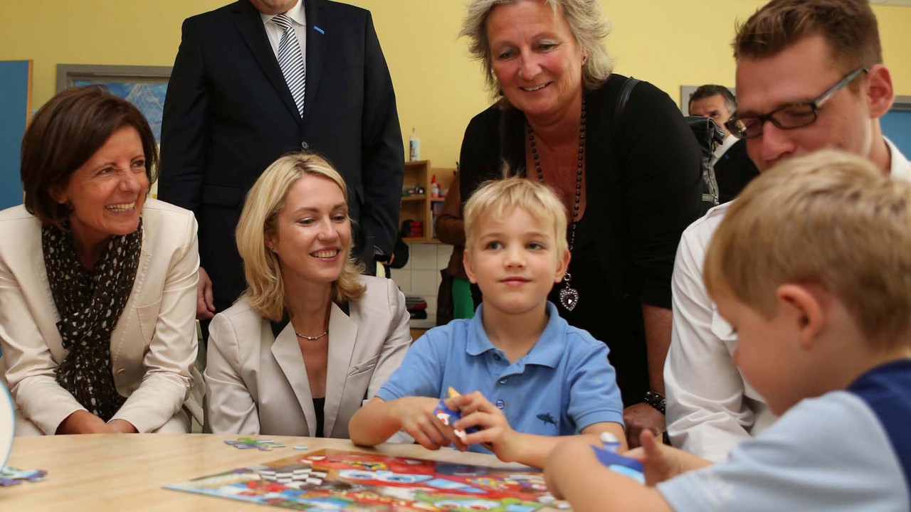 Besuch der Kindertagesstätte der Schott AG in Mainz; Bild: Schott AG