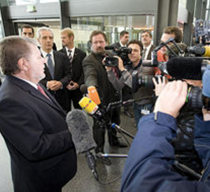Ministerpräsident Kurt Beck; Bild: Voss