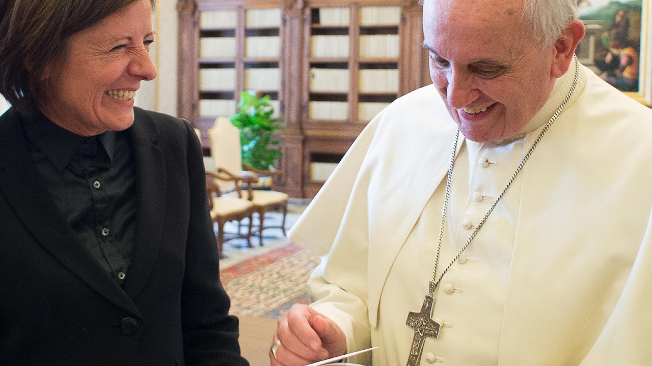 Privataudienz von Ministerpräsidentin Malu Dreyer bei Papst Franziskus; Bild: L'Osservatore Romano