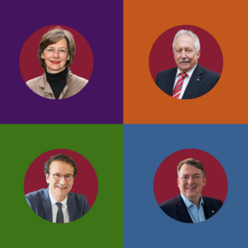 Grafik mit den Beauftragten der Landesregierung.