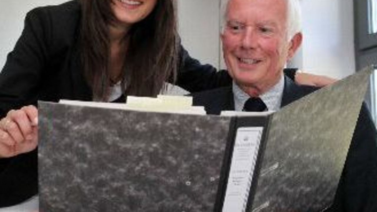 Mittelstandslotse der Landesregierung, Eckart Helfferich mit seiner Mitarbeierin Sabine Wendel; Bild: MWKEL