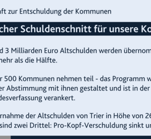 Partnerschaft zur Entschuldung der Kommunen