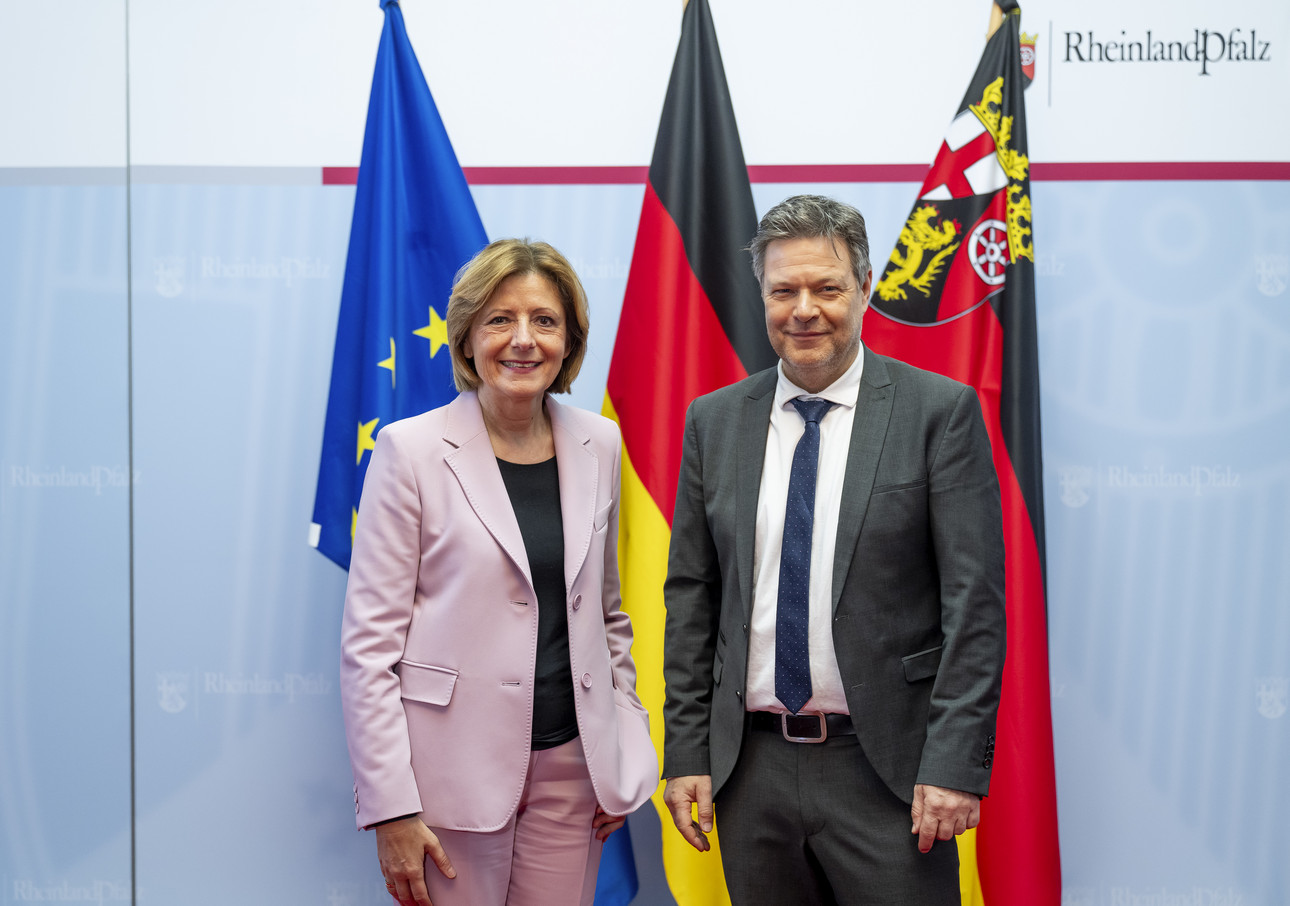 Ministerpräsidentin Malu Dreyer und Bundeswirtschaftsminister Robert Habeck