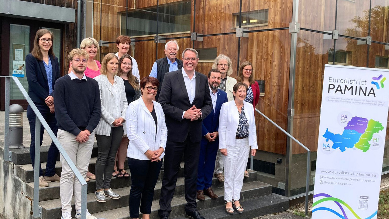 Ministerpräsident Alexander Schweitzer beim Besuch des Eurodistrikts PAMINA