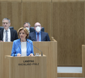 Ministerpräsidentin Malu Dreyer im Landtag 