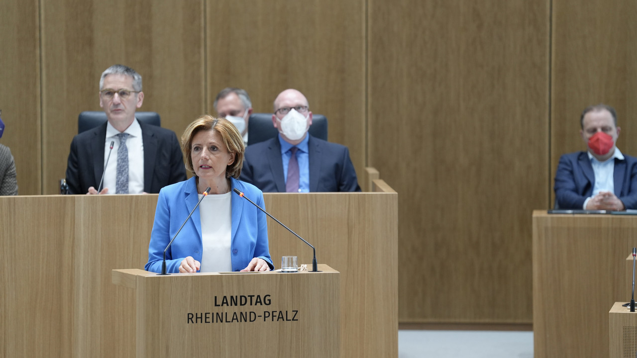 Ministerpräsidentin Malu Dreyer im Landtag 