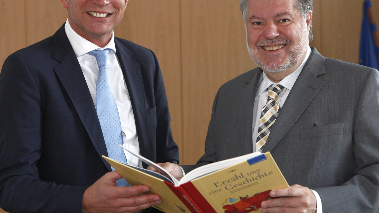 Maas und Beck; Bild: Pipprich / © Staatskanzlei