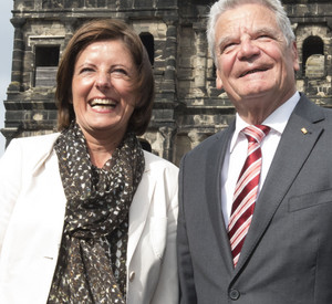 Ministerpräsidentin Malu Dreyer und Bundespräsident Joachim Gauck beim Besuch des Bundespräsidenten in Trier; Bild: Pulkowski