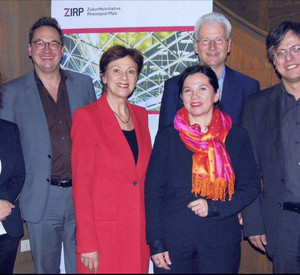 Die Jury für die Musik-Stipendien der ZIRP (vlnr.): Ervis Gega, Prof. Alexander Hülshoff, Prof. Claudia Eder, Heike Arend, Peter Leiner, Andreas Frölich; Bild: ZIRP
