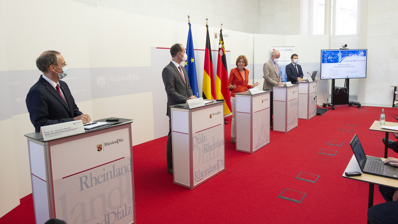 Pressekonferenz zur Vorstellung der Ergebnisse der Gutenberg COVID-19 Studie