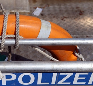 Detail Polizeiboot; Bild: dpa