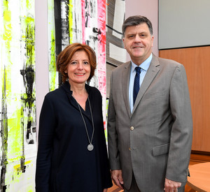 Ministerpräsidentin Malu Dreyer und der argentinische Botschafter Edgardo Mario Malaroda