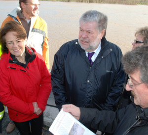 Umweltministerin Conrad und Ministerpräsident Beck in Kesten; Bild: Maurer